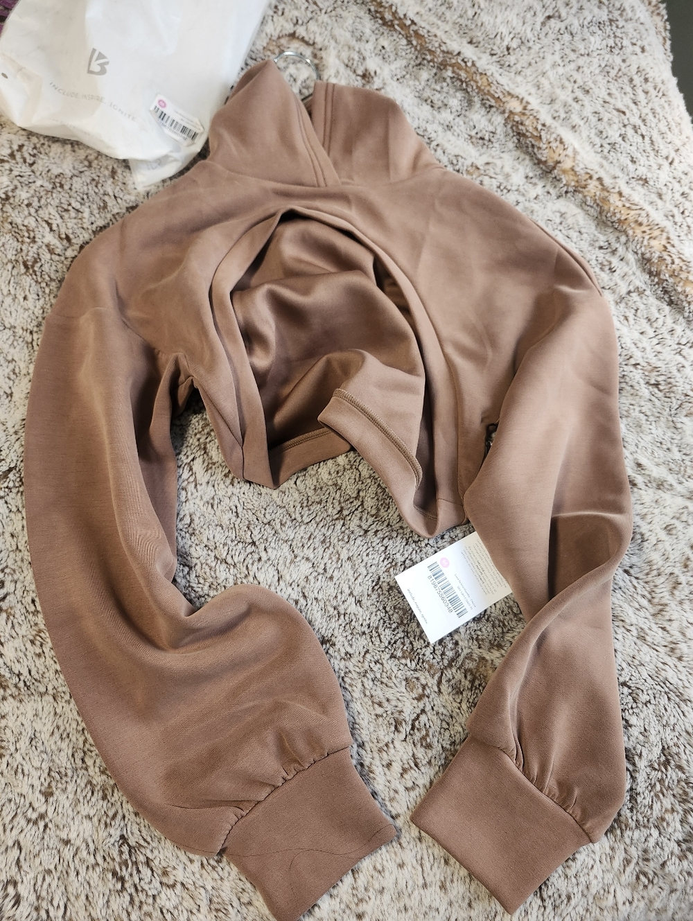 BuffBunny Women's Bolero Hoodie Small Cocoa